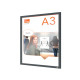 Cornice Impression PRO - a clip - A3 - grafite - Nobo