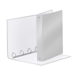 Raccoglitore Meeting - 22 x 30 cm - 4 anelli tondi 30 mm - dorso 4 cm - PP - grigio metallizzato - Esselte