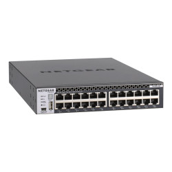 NETGEAR M4300-24X - Switch - L3 - gestito - 24 x 10 Gigabit Ethernet + 4 x SFP+ a 10 Gigabit condiviso - flusso d'aria da anter