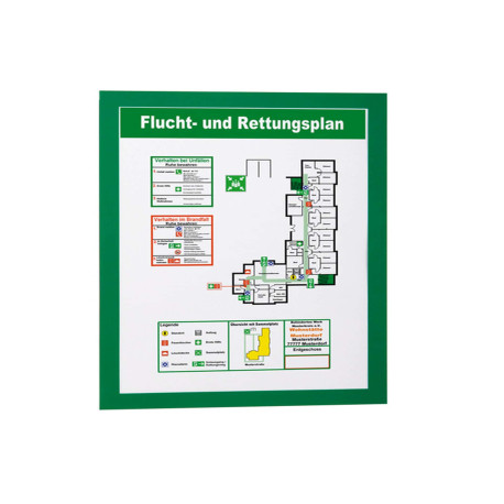 Cornice magnetica Duraframe - A4 - 21 x 29,7 cm - verde - Durable