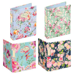 Raccoglitore Nature Flowers - A4 - cm 4 anelli da 30mm - dorso 4 cm - Pigna