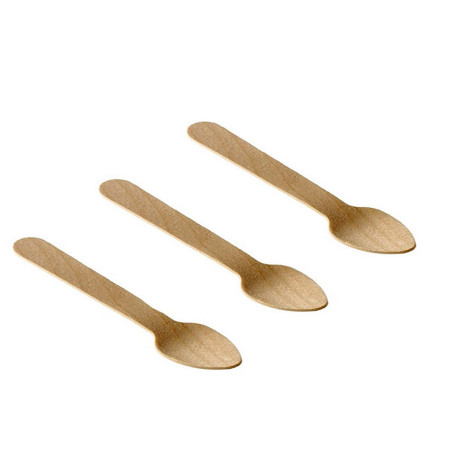 Cucchiaini in legno - 9,5 cm - Leone - conf. 48 pezzi