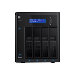 WD My Cloud PR4100 WDBNFA0000NBK - Server NAS - 4 alloggiamenti - RAID RAID 0, 1, 5, 10, JBOD - RAM 4 GB - Gigabit Ethernet