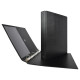 Raccoglitore Stelvio - 22 x 30 cm - 4 anelli a R 16 mm - dorso 2,5 cm - nero - Sei Rota