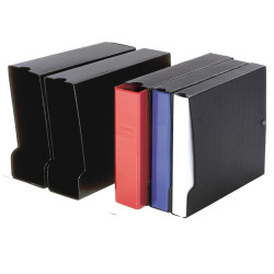Custodia per raccoglitore 100 - dorso 13,5 cm - nero - Sei Rota