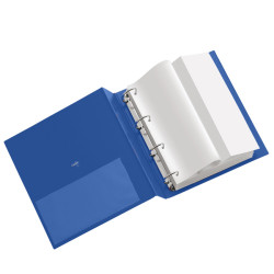 Raccoglitore Stelvio - A5 - 4 anelli a R 25 mm - dorso 3 cm - blu - Sei Rota