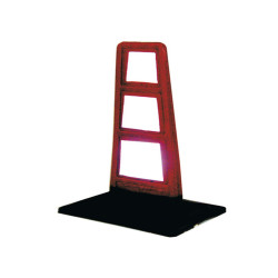 Delineatore stradale - flessibile - inserti rifrangenti - 33 cm