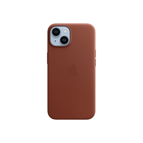 Apple - Cover per cellulare - Compatibilità MagSafe - pelle - terra d'ombra - per iPhone 14