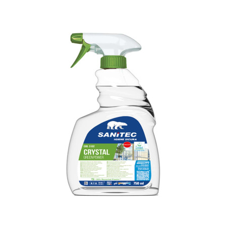 Detergente Green Power Vetri - Sanitec - trigger da 750 ml