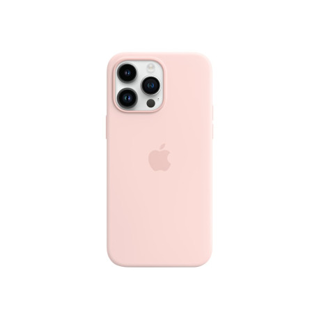 Apple - Cover per cellulare - con MagSafe - silicone - rosa gesso - per iPhone 14 Pro Max