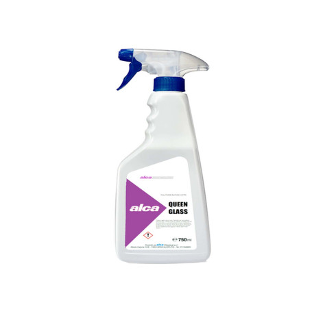 Detergente per vetri Queen Glass - profumo gradevole - Alca - trigger da 750 ml