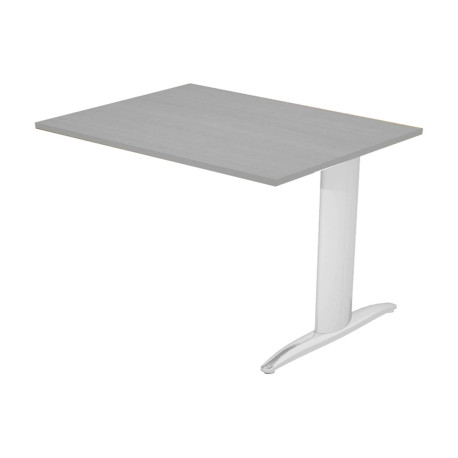 Allungo reversibile dx/sx per scrivanie Easy - 80 x 60 cm - Grigio/metal cromato