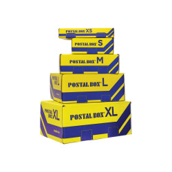Blasetti Postal Box - Pacco postale - taglia M - 36 cm x 24 cm x 12 cm - autoadesiva - pacco da 10