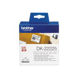 Brother DK-22225 - Carta - nero su bianco - Rotolo (3,8 cm x 30,5 m) 1 rotoli Etichette a modulo continuo - per Brother QL-1050