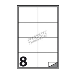 Allungo DX/SX per scrivanie Skinny Metal - 60 x 80 x H 74,4 cm - bianco / rovere - Artexport