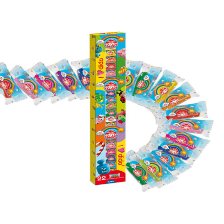 Didò infinity - 50gr - colori assortiti e glitter - Didò - conf. 22 pezzi