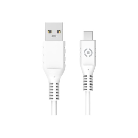Celly [READY TO GO] - Cavo USB - USB (M) a USB-C (M) - 3 A - 1 m - bianco