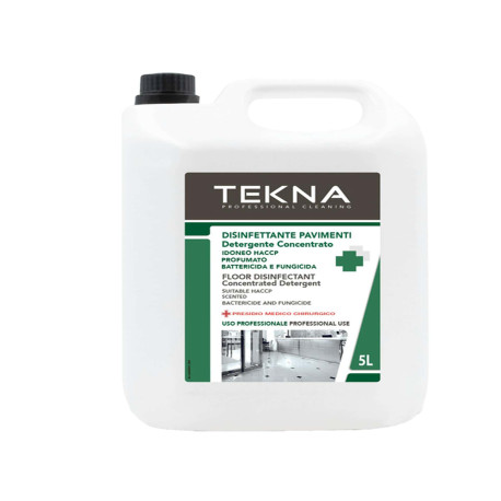 Disinfettante detergente - per pavimenti - concentrato - 5 lt - Tekna