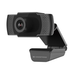 Conceptronic AMDIS01B - Webcam - colore - 2 MP - 1920 x 1080 - 1080p - audio - USB 2.0 - MJPEG, H.264, YUV