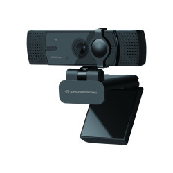 Conceptronic AMDIS07B - Webcam - colore - 8,3 MP - 3840 x 2160 - 4K - focale fisso - audio - USB 2.0 - MJPEG, YUY2 - 5 V c.c.