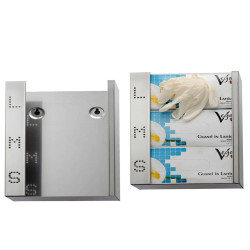 Dispenser  guanti monouso Brinox - acciaio inox - Medial