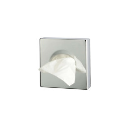 Dispenser ABS per sacchetti igienici - 9,8x2,5x13,8 cm - argento cromato - Medial