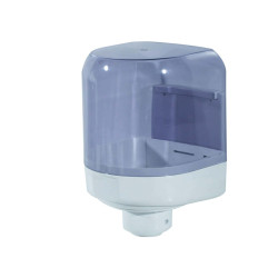 Dispenser asciugamani a spirale Prestige -  formato Mini -  16,6x18,5x29,3 cm - bianco/azzurro trasparente - Mar Plast