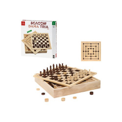 Dal Negro - Chess Checkers Tria Top - gioco da tavola