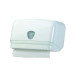 Dispenser asciugamani in rotolo/fogli - 30x19,5x25,1 cm - plastica - bianco - Mar Plast