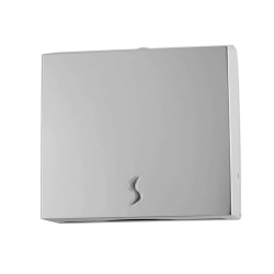 Dispenser asciugamani piegati C/Z - Brinox - 28x10,2x36,5 cm - acciaio inox - capacità 400 fogli - grigio - Medial