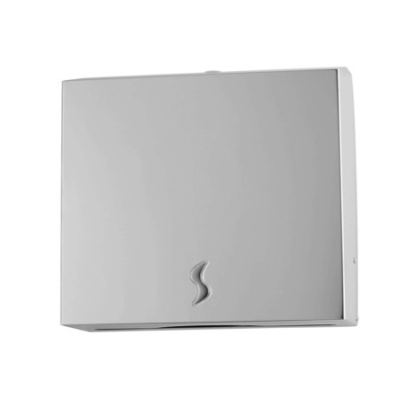 Dispenser asciugamani piegati C/Z - Brinox - 28x10,2x36,5 cm - acciaio inox - capacità 400 fogli - grigio - Medial
