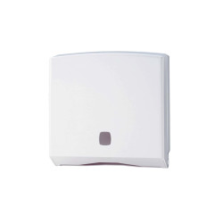Dispenser asciugamani piegati C/Z/M/V Basica - 27,8 x 12,8 x 38 cm - bianco/grigio - Medial