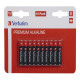 Pila ministilo AAA - 1,5V - alcaline - 49874 - Verbatim - blister 10 pezzi