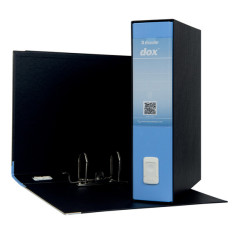 Registratore Dox 2 - dorso 8 cm - protocollo 23 x 34 cm - azzurro - Esselte Dox