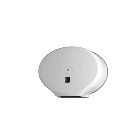 Dispenser carta igienica Basica rotolo Maxi Jumbo - 34,7 x 13,7 x 35,5 cm - rotolo diametro 30 cm - bianco - Medial