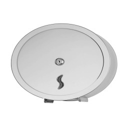Dispenser carta igienica Brinox rotolo Maxi Jumbo - 31 x 13 x 32 cm - rotolo diametro 30 cm - acciaio inox - Medial