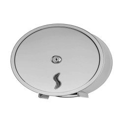 Dispenser carta igienica Brinox rotolo Mini Jumbo - 26 x 12,7 x 26,5 cm -rotolo diametro 23 cm - acciaio inox - Medial