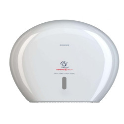 Dispenser carta igienica Defend Tech rotolo Maxi Jumbo 34,5 x 34,5 x 14 cm - rotolo diametro 29 cm - bianco - Papernet