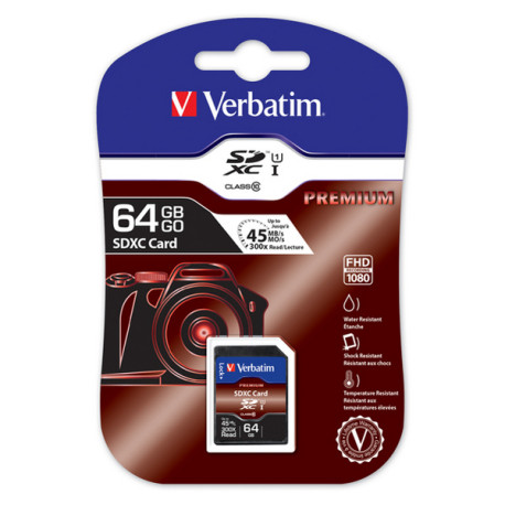 Verbatim - Scheda SDHC XC Class UH S-1 - 44024 - 64GB