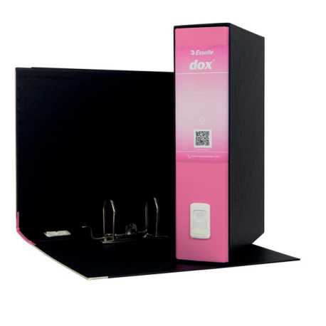Registratore Dox 2 - dorso 8 cm - protocollo 23 x 34 cm - rosa - Esselte Dox
