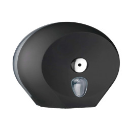Dispenser carta igienica Ecolored rotolo Mini Jumbo - 27 x 12,8 x 27,3 cm - rotolo diametro 23 cm - vesuvian black - Mar Plast