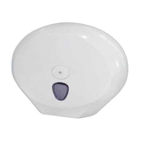 Dispenser carta igienica Plus rotolo Mini Jumbo - 27,3 x 12,8 x 27 cm - rotolo diametro 23 cm - bianco - Mar Plast