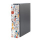 Registratore Dox 2 Infinity - dorso 8 cm - protocollo 23 x 34 cm - fantasia - Esselte Dox