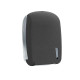 Dispenser carta igienica Skin - interfogliata - piegata a V e Z - 32,8 x 13,5 x 16,5 cm - 550/450 fogli - pietra - Mar Plast