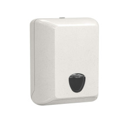 Dispenser carta igienica Woodplastic - interfogliata - piegati a V e Z - 30 x 13,2 x 17 cm - 550/450 fogli - bianco - Mar Plast