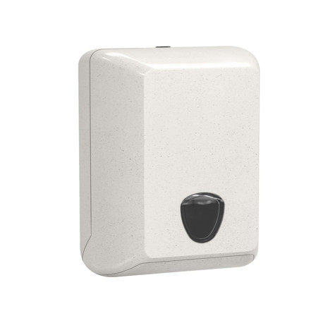 Dispenser carta igienica Woodplastic - interfogliata - piegati a V e Z - 30 x 13,2 x 17 cm - 550/450 fogli - bianco - Mar Plast