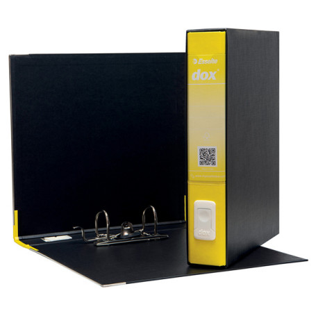 Registratore Dox 4 - dorso 5 cm - commerciale 23 x 29,7 cm - giallo - Esselte Dox