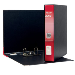 Registratore Dox 4 - dorso 5 cm - commerciale 23 x 29,7 cm - rosso - Esselte Dox