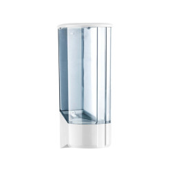 Dispenser per bicchieri in plastica -10x10x31,5 cm - bianco/azzurro trasparente - Mar Plast