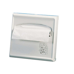 Dispenser per carta copriwater Mini - 23x5,5x29,5 cm - bianco - Mar Plast